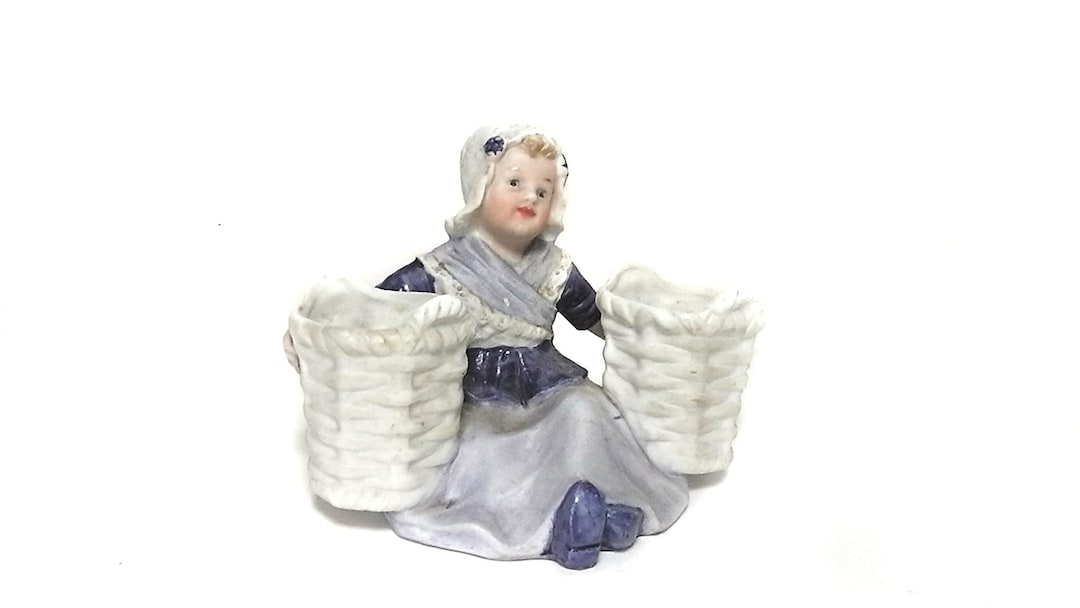 Gebruder Heubach Dutch Girl Porcelain Figurine, Antique Bisque ...