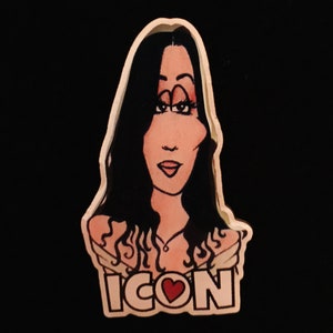 ICON, lapel pin, with double pin backing