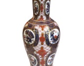 Gold Imari Vase Patent Painted