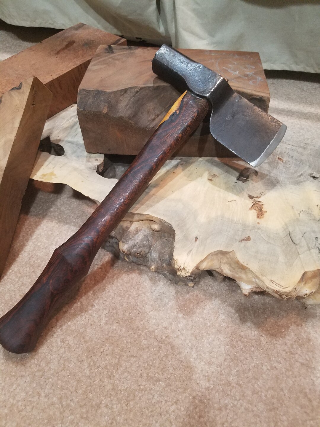 Shingle Hatchet With Ironwood Handle. Custom Sheath Included Etsy