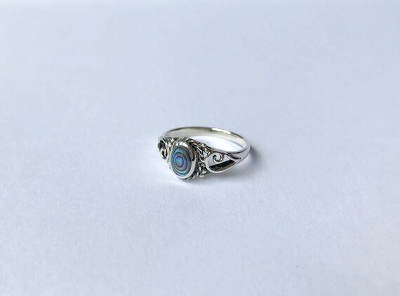 Vintage abalone ring online