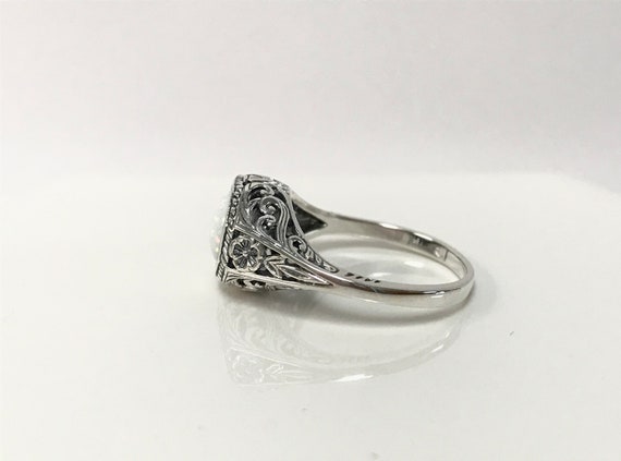 Antique Opal Ring // Solid Sterling Silver. Vinta… - image 4