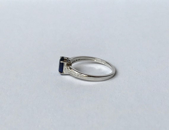 Sapphire Engagement Ring // Solid Sterling Silver… - image 6