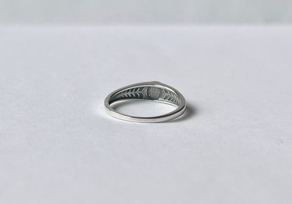 Vintage Opal Ring // Solid Sterling Silver. Retro… - image 5