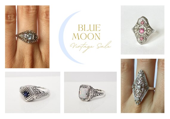 Antique Ruby Filigree Ring // Genuine Ruby. Solid… - image 6