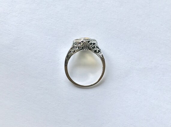 Antique Citrine Ring // Solid Sterling Silver. Re… - image 5