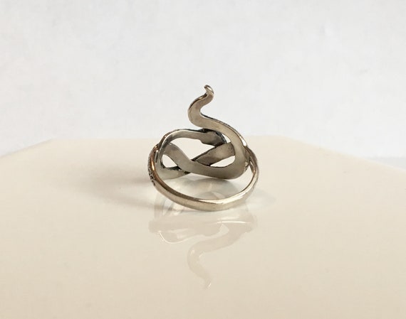 Patina Snake Ring // Solid Sterling Silver. Large… - image 5