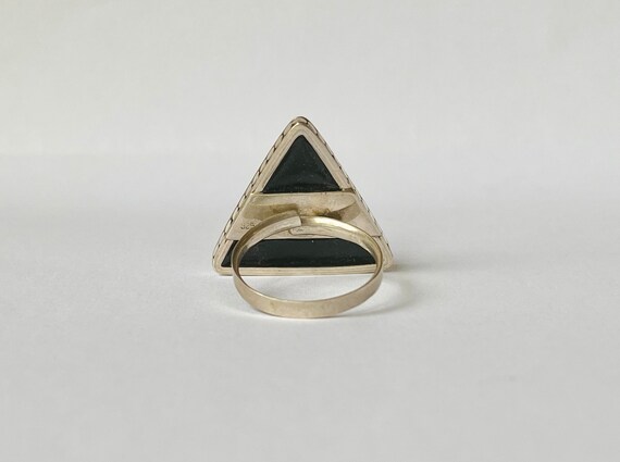 Unique Abalone Wave Ring // Solid 925 Sterling Si… - image 5