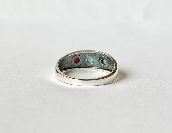 Southwestern Ring // Solid Sterling Silver. Coral… - image 6