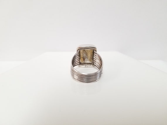 Unique Labradorite Ring // Solid 925 Sterling Sil… - image 7