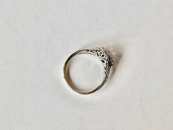 Vintage Estate Amethyst Ring // Solid Sterling Si… - image 7