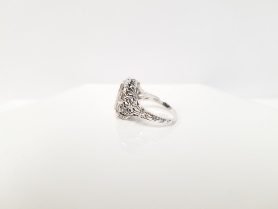 Vintage Amethyst Ring // Solid Sterling Silver. E… - image 4