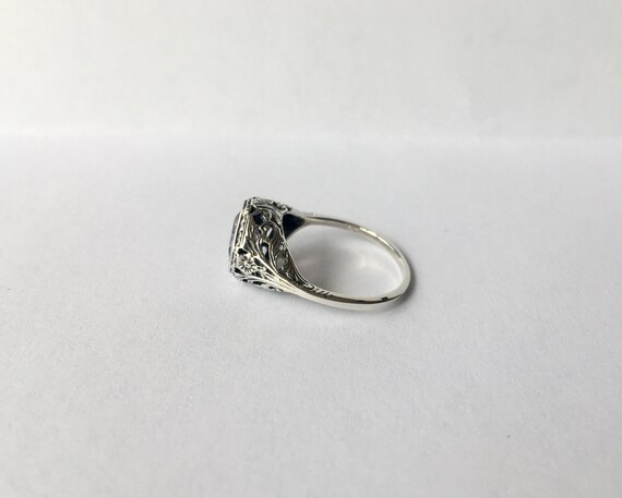 Antique Amethyst Ring // Solid Sterling Silver. R… - image 4