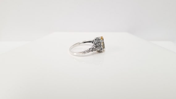 Lemon Citrine Ring // Solid Sterling Silver. Marq… - image 5
