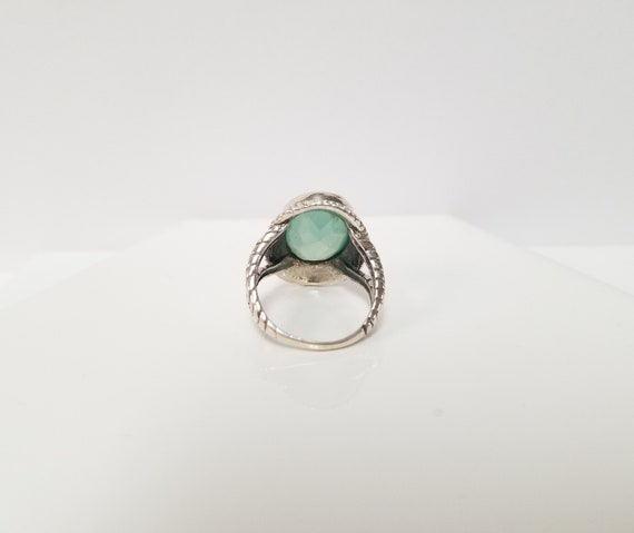 Aqua Chalcendony Ring // Solid Sterling Silver. S… - image 6