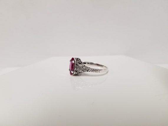 Marquise Ruby Engagement Ring // Solid Sterling S… - image 3
