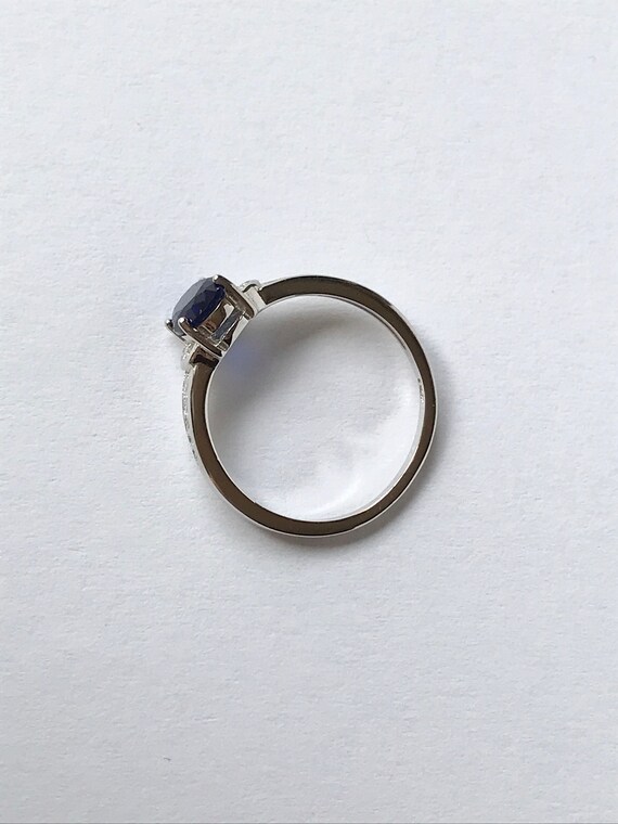 Sapphire Engagement Ring // Solid Sterling Silver… - image 9