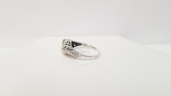 Vintage Emerald Ring // 925 Solid Sterling Silver… - image 9