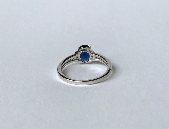 Sapphire Engagement Ring // Solid Sterling Silver… - image 7