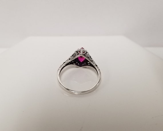 Marquise Ruby Engagement Ring // Solid Sterling S… - image 8