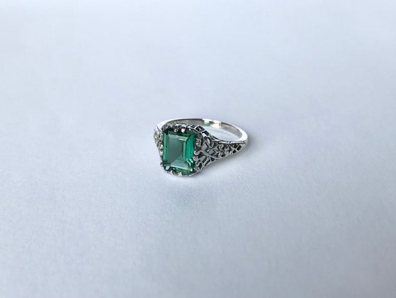 Details about Solid English Sterling Silver Natural Emerald Victorian Style Wide Eternity Ring Details about Solid English Sterling Silver Natural Emerald Victorian Style Wide Eternity Ring