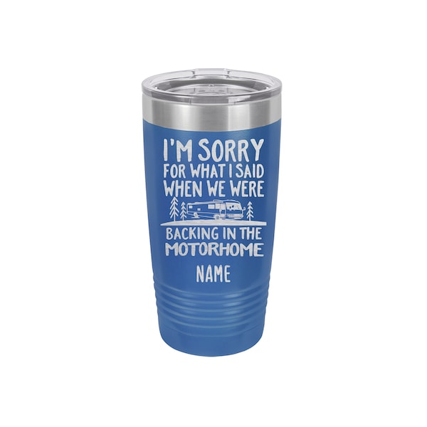 20oz Tumbler Mug, Motorhome, Personalization Included