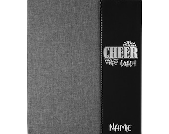 Cheer Coach Canvas Portfolio with Leatherette Flap and Magnetic Closure, Asst. Coach