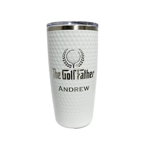 20oz Tumbler Mug, Golf Father, Personalization Included