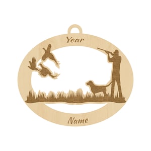 Pheasant Hunting Personalized Ornament | Hunting Gifts for Men and Women, Customizable Pheasant Ornament, Hunter Gifts