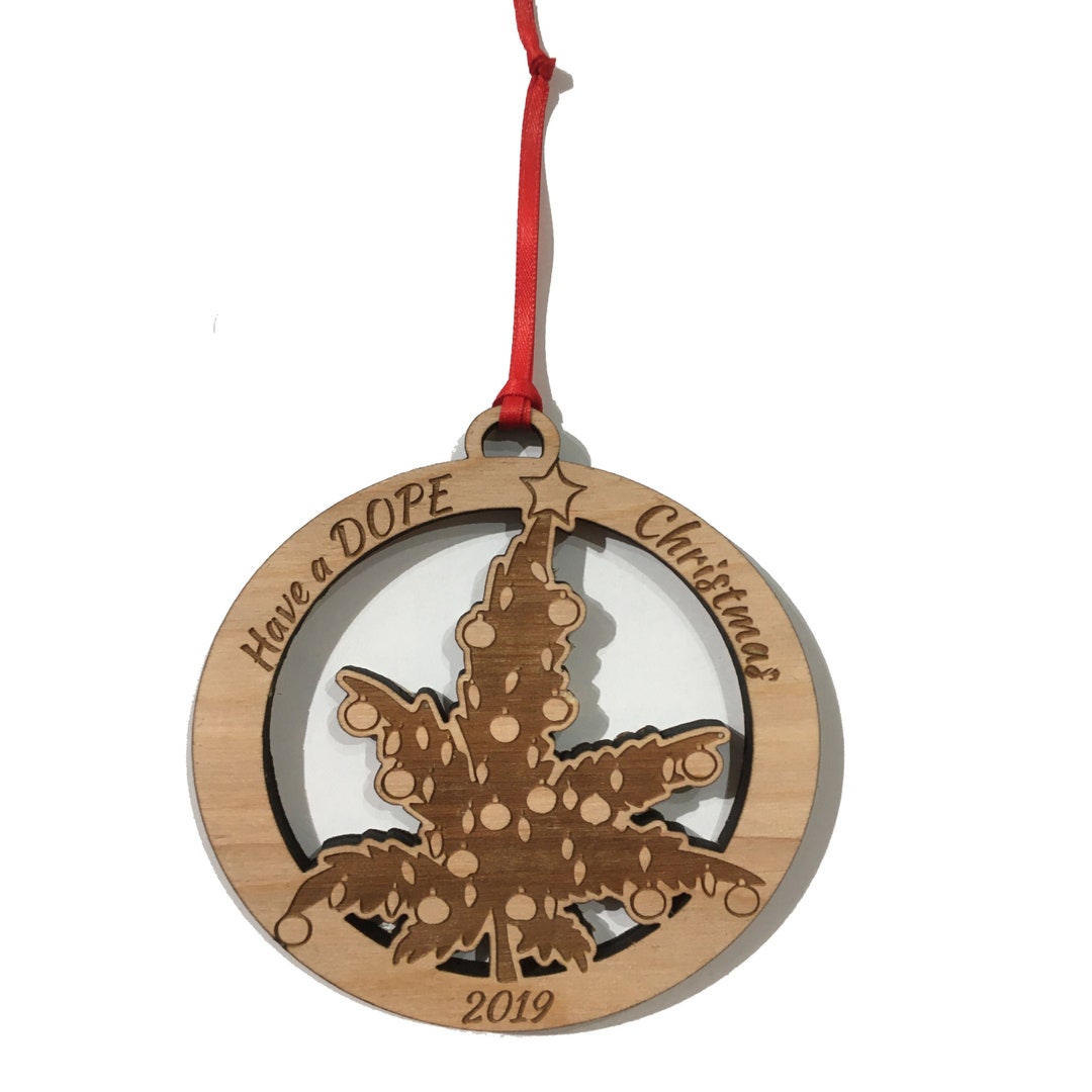 Árbol de Navidad de marihuana Adorno personalizado / Adorno de Etsy