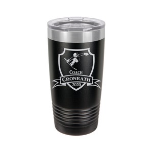 Personalized Snowboarding Coach Tumbler: Engraved 20oz Metal Cup