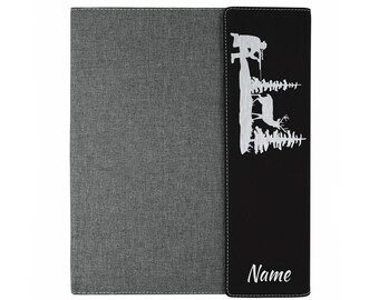 Personalized Deer Hunter Notebook: Engraved Canvas Notepad