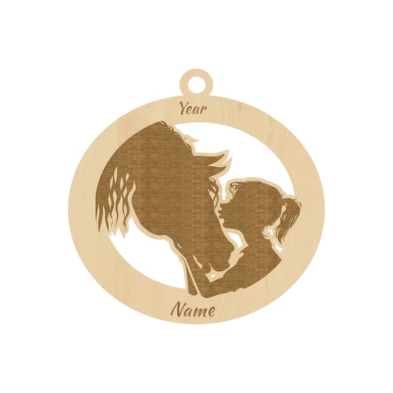 Just A Girl Who Loves Horses - Personalized Ornament, Christmas