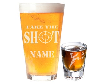 Pheasant  Beer Bomb, Take the Shot Pint Shot set, Pheasant, Pheasant Hunting, Hunting, Pheasant Pint Glass, Pheasant Shot Glass, Christmas