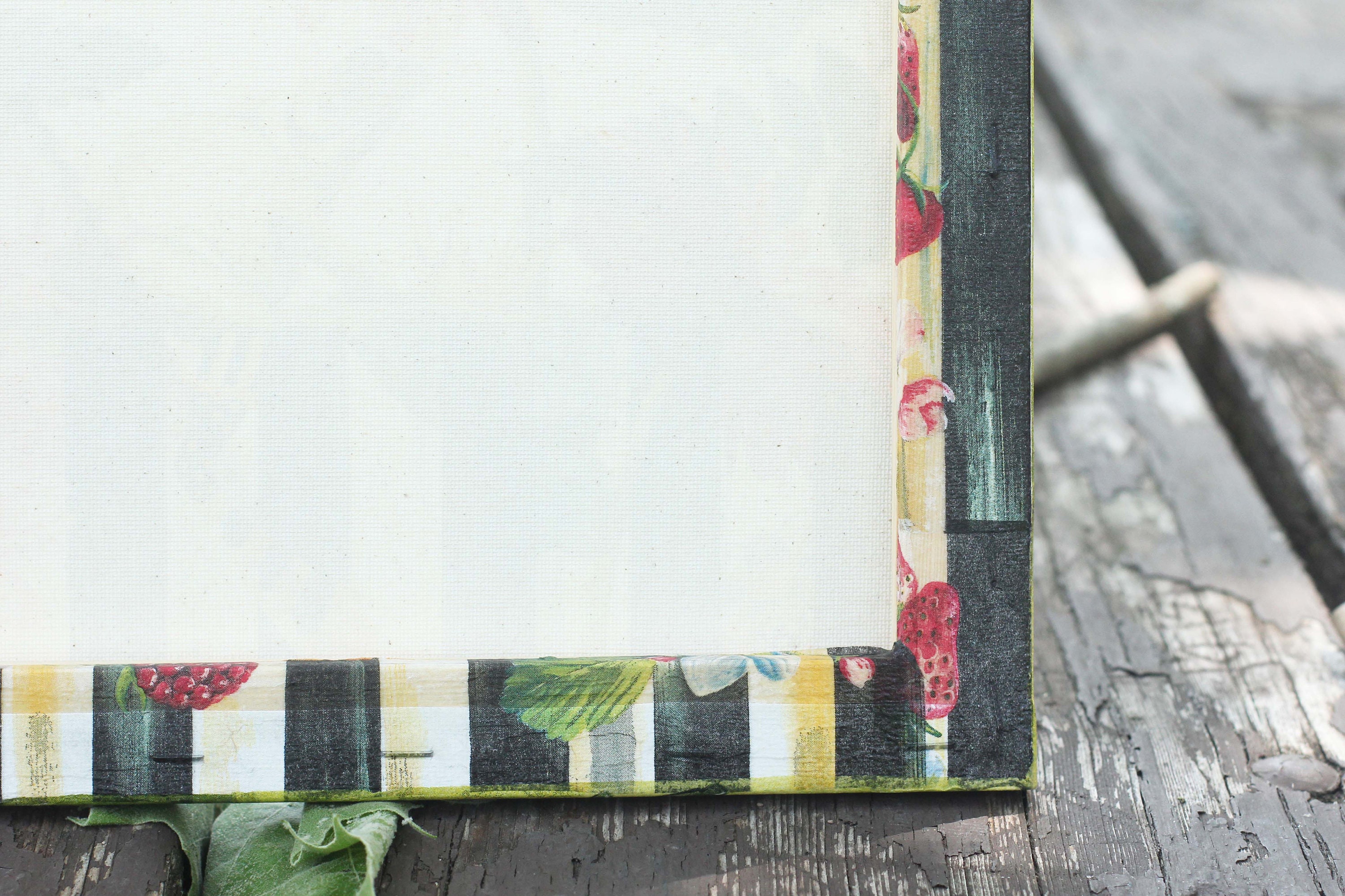 Frog Decoupage Collage Decoupaged Collage Hand Decoupaged Art