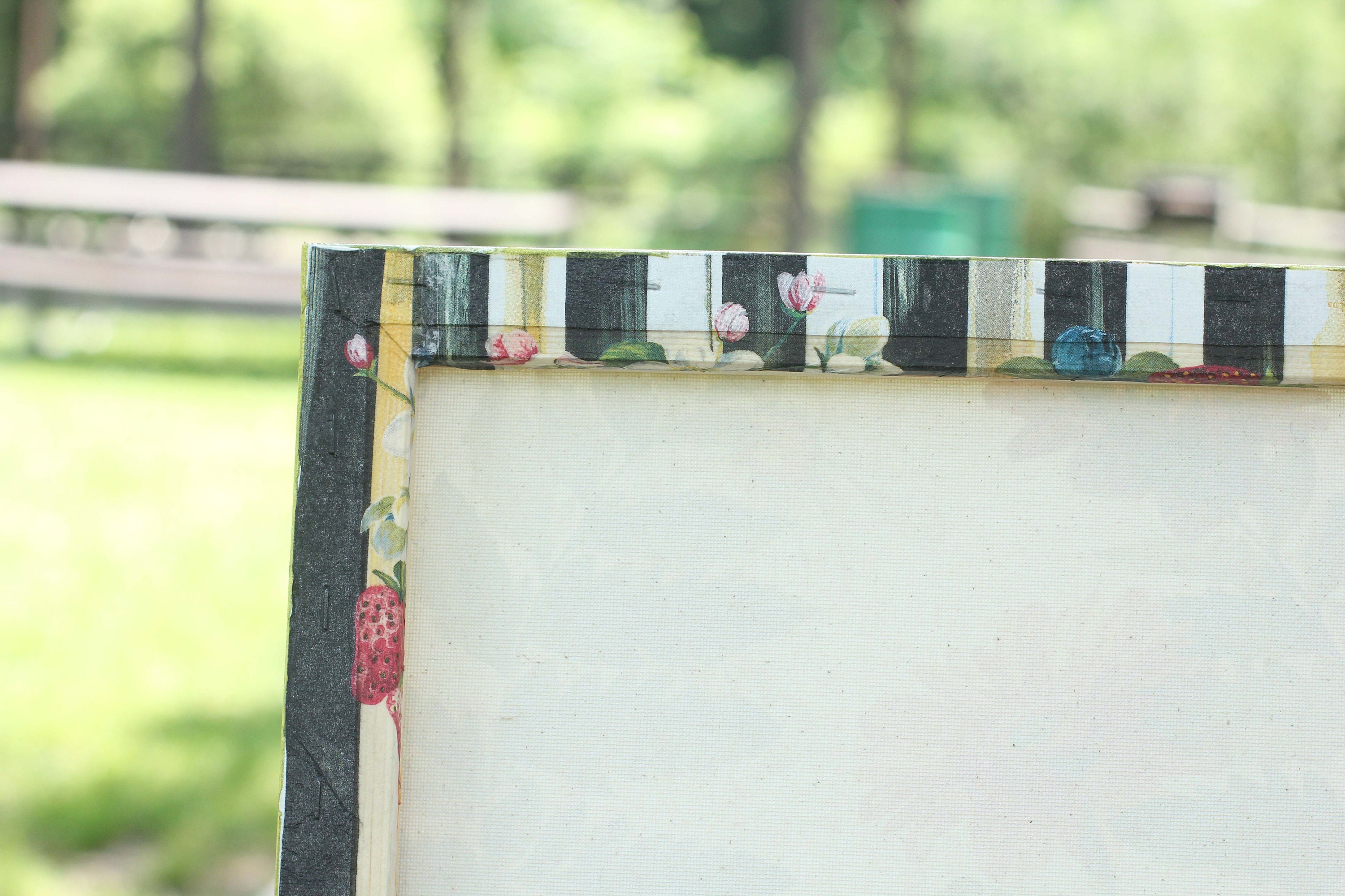 Frog Decoupage Collage Decoupaged Collage Hand Decoupaged Art