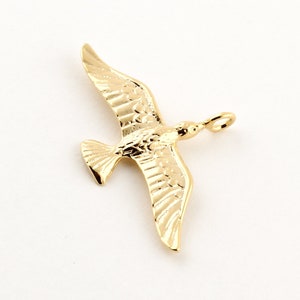 Rose Gold Plated Bird charm -RSGLD-140 38x24mm Rose Gold Plate brass bird necklace pendants