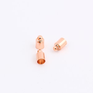 İnner 5mm Rose Gold Plated End Cap ,Hole Inner 5mm,Huge end caps,Solid Brass End Cap,Bead caps,ConesHuge End Caps,Rose Gold Plated RSGLD-432