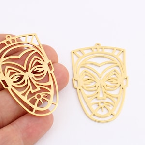 1 Pcs Pharaoh Pendant ,24k Shiny Gold Pharaoh Pendant, Antique Egyptian Pendant Charms , 31x51 mm-GLD-119