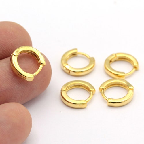 24 Pcs 24k Gold Plated Earrings Findings Ear Wires Gold Etsy