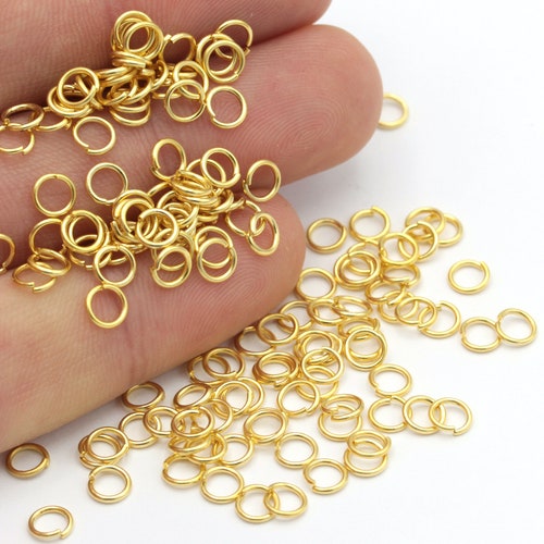 100 Pcs 3mm Jump Rings Tiny Jump Ring Connectors Gold Etsy