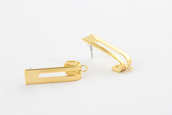 Genuine Diamond Huggie Wrap Earring, 2mm Wide 14k Solid Gold U Shaped -  Abhika Jewels