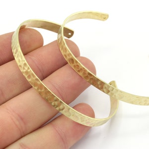 6x155mm Raw Brass Hammered Bangle, Hammered Cuff Bracelet, Hand Made Bracelet , Raw Brass hammered Bracelet, Adjustable Bracelet / AS-24