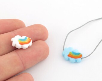 Hand Made Cloudy Murano Beads, Murano Cute Cloudy Beads, Murano Glass Findings, Tiny Murano Glass Charms, ( 14x20mm ) STN-137