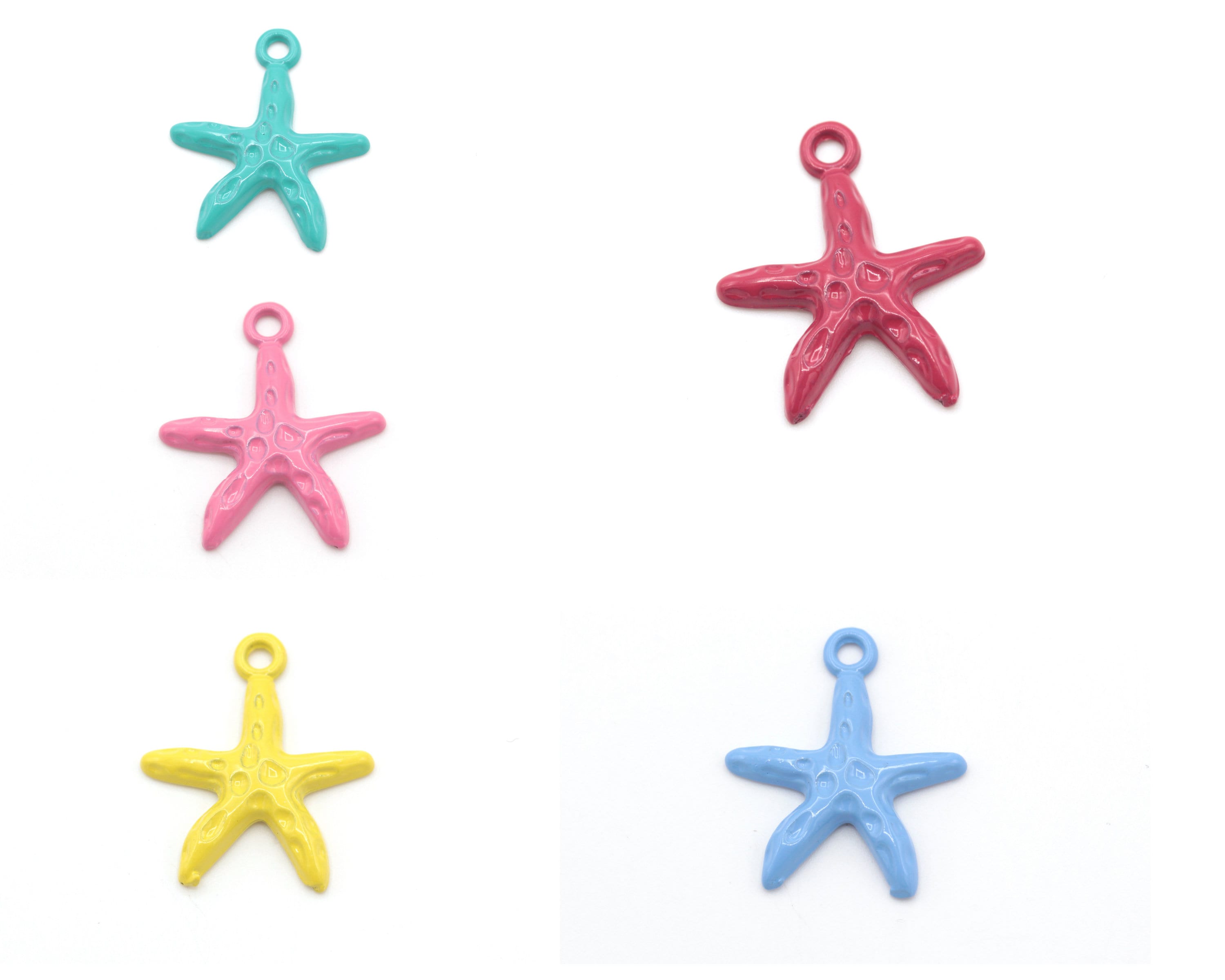 66 Pezzi Mini Sfere Di Vetro Con Glitter Stella | Ciondoli Per Bijoux Fai Da Te | Pendenti Colorati - Foto 4