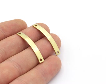 2 Pcs 5x35mm, Raw Brass Bangle, Cuff Bracelet, Hand Made Bracelet, polished bracelet, Raw Brass Bracelet, Adjustable Raw Brass Bracelet AS-7