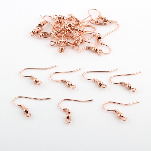 24 Pcs 24k Gold Plated Earrings Findings Ear Wires Gold Etsy