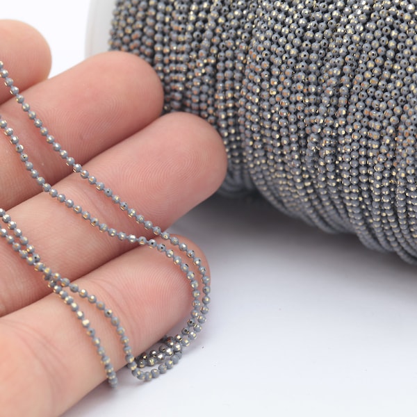 Faceted Ball Chain Etsy