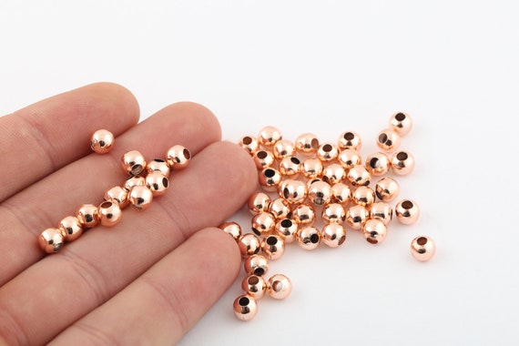 Rose gold beads sale