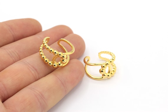 Anillo ajustable chapado en oro brillante de 24k anillos al por mayor anillos de bola anillo vintage anillos para mujeres ajustes de anillo 17 18mm DSR 31 Etsy Espana